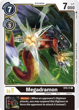 Megadramon — Starter Deck 05: Machine Black Digimon Card Game card by tyuga