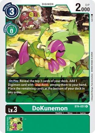 DoKunemon — Great Legend Digimon Card Game card by koki