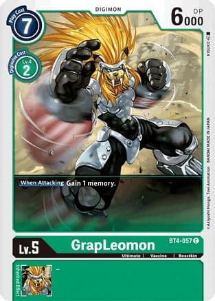 GrapLeomon — Great Legend Digimon Card Game card by KISUKE