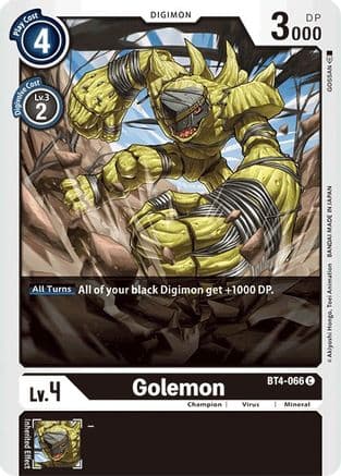 Golemon — Great Legend Digimon Card Game card by GOSSAN