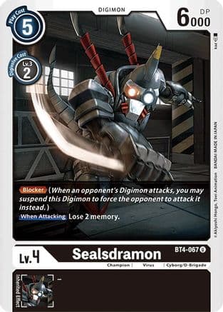 Sealsdramon — Great Legend Digimon Card Game card by kai