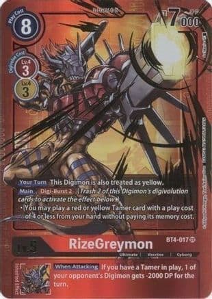 RizeGreymon (Alternate Art) — Great Legend