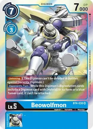 Beowolfmon — Great Legend Digimon Card Game card by Akiyoshi Hongō, Toei Animation