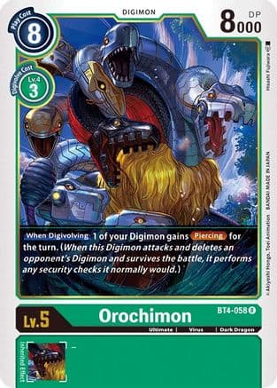 Orochimon — Great Legend Digimon Card Game card by Hitoshi Fujiwara