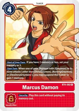 Marcus Damon — Great Legend Digimon Card Game card by Akiyoshi Hongo, Toei Animation