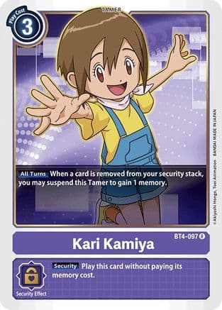 Kari Kamiya — Great Legend Digimon Card Game card by Akiyoshi Hongo, Toei Animation