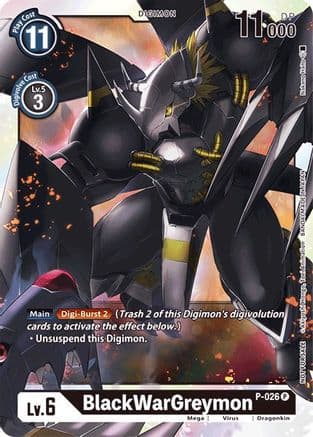 BlackWarGreymon - P-026 — Digimon Promotion Cards
