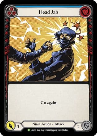 Head Jab (Blue) - LGS019 — Flesh and Blood: Promo Cards