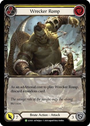 Wrecker Romp (Yellow) - LGS021 — Flesh and Blood: Promo Cards
