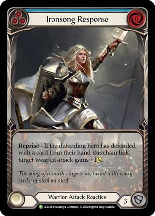 Ironsong Response (Blue) - LGS031 — Flesh and Blood: Promo Cards