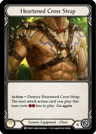 Heartened Cross Strap — Blitz Deck: Monarch - Prism Flesh and Blood card by Nikolai Maslakov