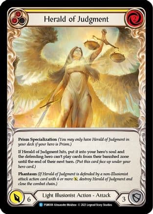 Herald of Judgment — Blitz Deck: Monarch - Prism Flesh and Blood card by Alexander Mokhov