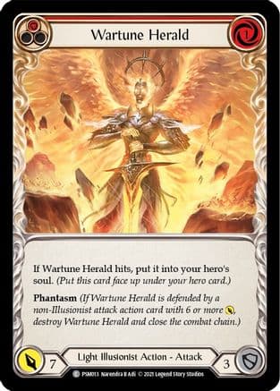 Wartune Herald (Red) — Blitz Deck: Monarch - Prism Flesh and Blood card by Narendra B Ads