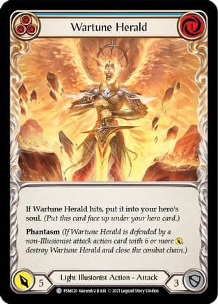 Wartune Herald (Blue) — Blitz Deck: Monarch - Prism Flesh and Blood card by Narendra B Adi