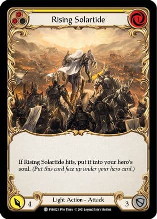 Rising Solartide (Yellow) — Blitz Deck: Monarch - Prism Flesh and Blood card by Phu Thieu