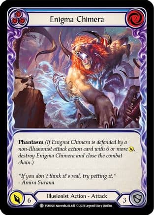 Enigma Chimera (Blue) — Blitz Deck: Monarch - Prism Flesh and Blood card by Narendra B Adi