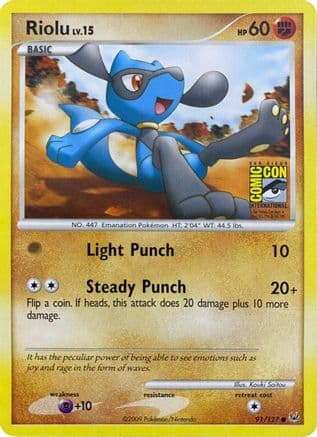 Riolu - 91/127 (SDCC 2009) — Miscellaneous Cards & Products