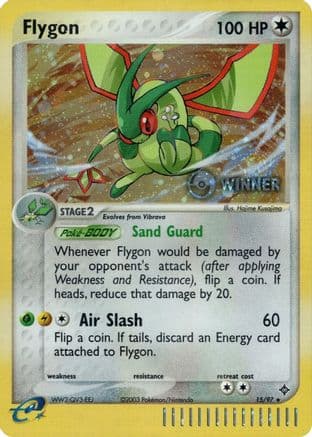 Flygon - 15/97 (Pokemon League) [Winner] — League & Championship Cards Pokémon TCG card by Hajime Kusajima