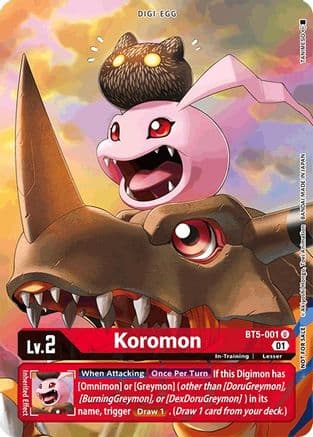 Koromon - BT5-001 (Premier TO Event June 2021) — Battle of Omni