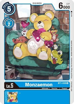 Monzaemon - BT1-038 (Official Tournament Pack Vol.2) — Release Special Booster 1.0