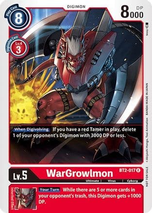 WarGrowlmon - BT2-017 (Official Tournament Pack Vol.2) — Release Special Booster 1.0