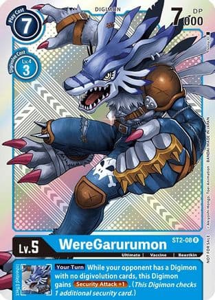 WereGarurumon - ST2-08 (Official Tournament Pack Vol.2) — Starter Deck 02: Cocytus Blue