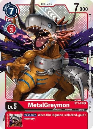MetalGreymon - ST1-09 (Official Tournament Pack Vol.2) — Starter Deck 01: Gaia Red