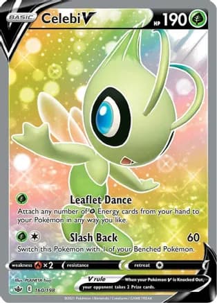 Celebi V (Full Art) — SWSH06: Chilling Reign