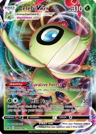 Celebi VMAX — SWSH06: Chilling Reign Pokémon TCG card by PLANETA Tsuji