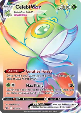 Celebi VMAX (Secret) — SWSH06: Chilling Reign