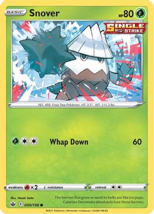Snover — SWSH06: Chilling Reign Pokémon TCG card by Naoki Saito