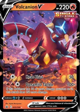 Volcanion V — SWSH06: Chilling Reign Pokémon TCG card by Ryota Murayama
