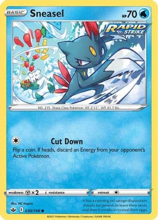 Sneasel — SWSH06: Chilling Reign Pokémon TCG card by NC Empire