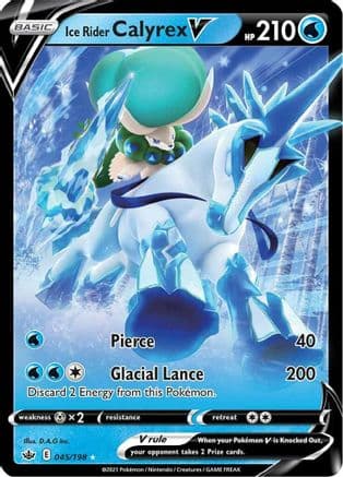 Ice Rider Calyrex V — SWSH06: Chilling Reign Pokémon TCG card by D.A.G Inc.