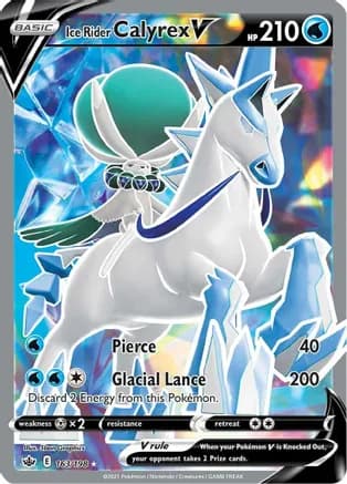 Ice Rider Calyrex V (Full Art) — SWSH06: Chilling Reign