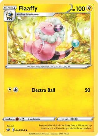 Flaaffy — SWSH06: Chilling Reign Pokémon TCG card by sui