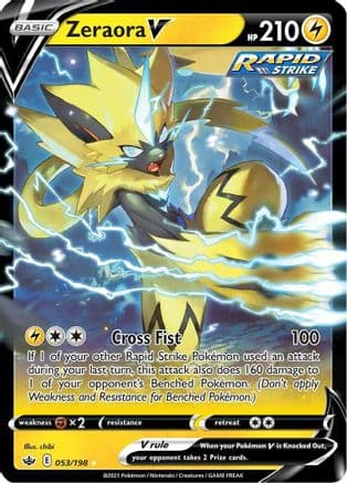 Zeraora V — SWSH06: Chilling Reign Pokémon TCG card by 5ban Graphics