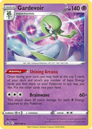 Gardevoir — SWSH06: Chilling Reign Pokémon TCG card by kodama