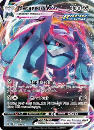 Metagross VMAX — SWSH06: Chilling Reign Pokémon TCG card by Ryota Murayama