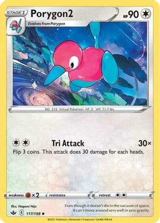 Porygon2 — SWSH06: Chilling Reign Pokémon TCG card by Nagomi Nijo