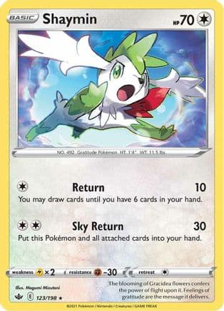Shaymin — SWSH06: Chilling Reign Pokémon TCG card by Megumi Mizutani