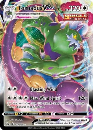 Tornadus VMAX — SWSH06: Chilling Reign Pokémon TCG card by Mitsuhiro Arita
