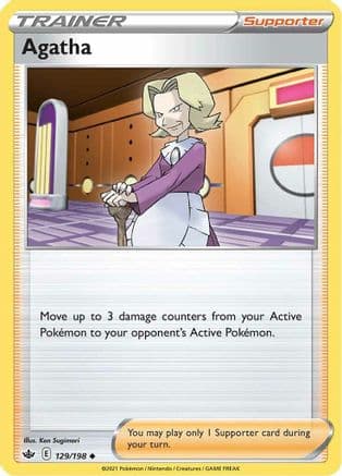Agatha — SWSH06: Chilling Reign Pokémon TCG card by Ken Sugimori