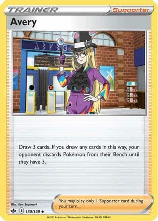 Avery — SWSH06: Chilling Reign Pokémon TCG card by Ken Sugimori