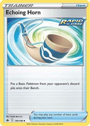 Echoing Horn — SWSH06: Chilling Reign Pokémon TCG card by Studio Bora Inc.