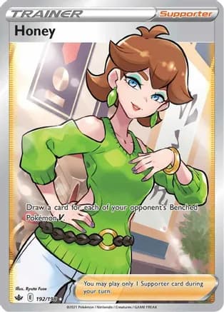 Honey (Full Art) — SWSH06: Chilling Reign Pokémon TCG card by Ryo Ueda