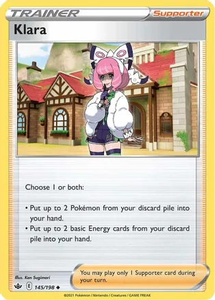 Klara — SWSH06: Chilling Reign Pokémon TCG card by Ken Sugimori