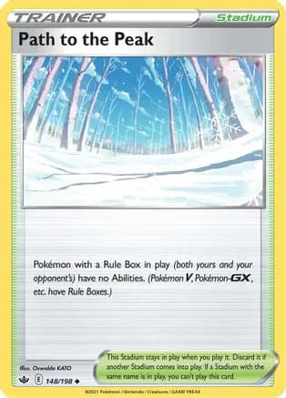 Path to the Peak — SWSH06: Chilling Reign Pokémon TCG card by Oswaldo KATO