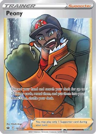 Peony (Full Art) — SWSH06: Chilling Reign