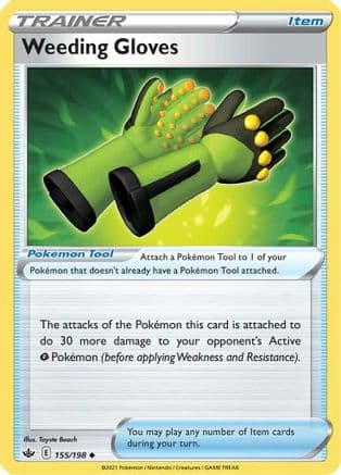 Weeding Gloves — SWSH06: Chilling Reign Pokémon TCG card by Toyste Beach